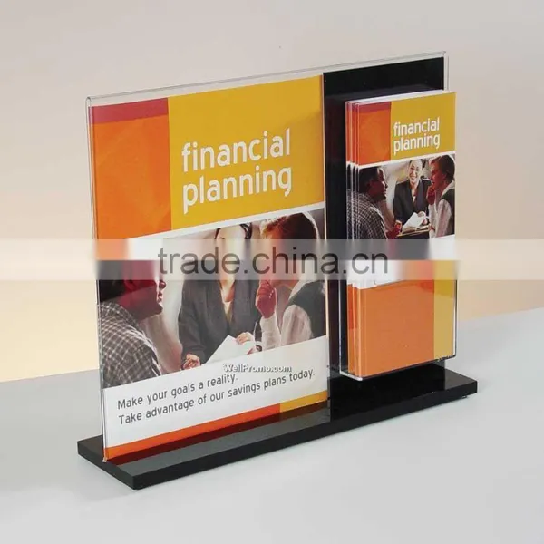 Acrylic A4 Brochure Holder Cheap Custom Acrylic Sign Holder 5x7 photo-4