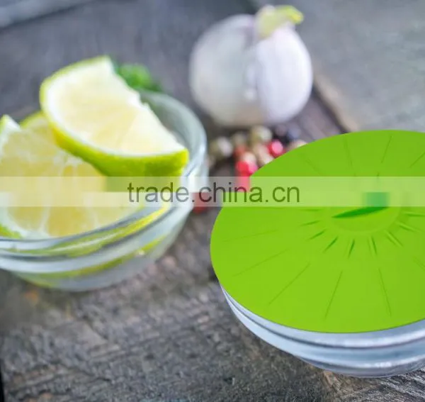 FDA&LFGB Standard Silicone Food Cover Lid Suction Cover Lid photo-4
