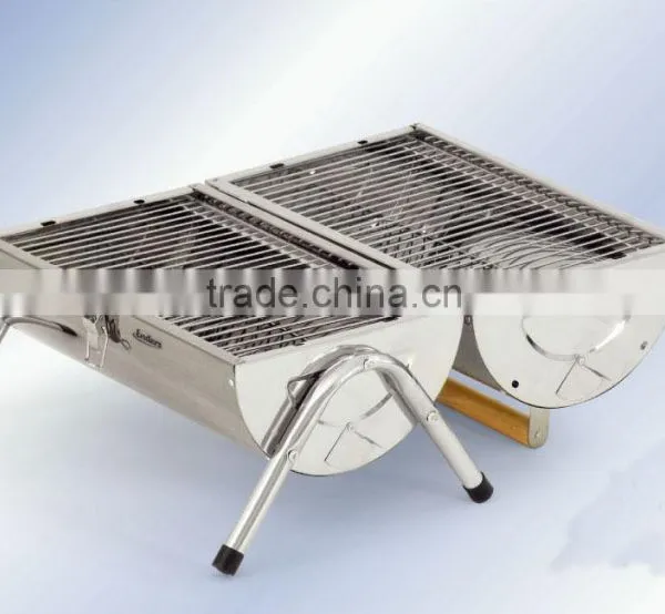 Stainless Steel Mini Portable Charcoal Bbq Grill photo-3