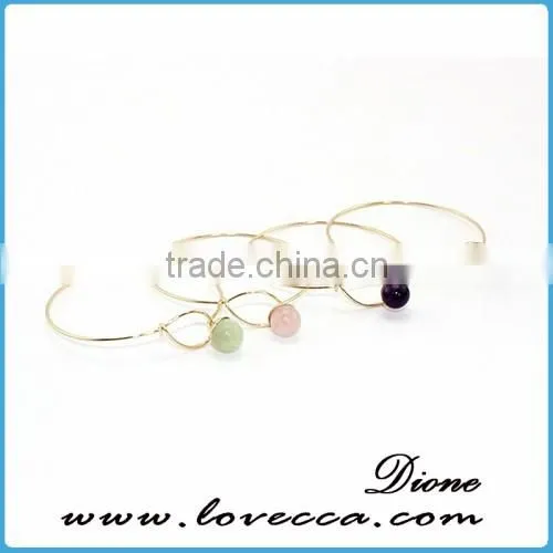 High Quality+In Stock+Small MOQ Gold Plating Pearl Charm Bracelet photo-3
