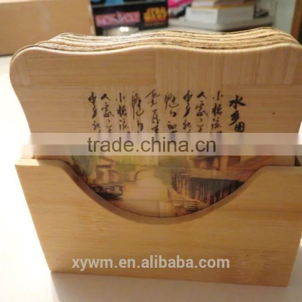Bamboo Hand-painted Coasters photo-2