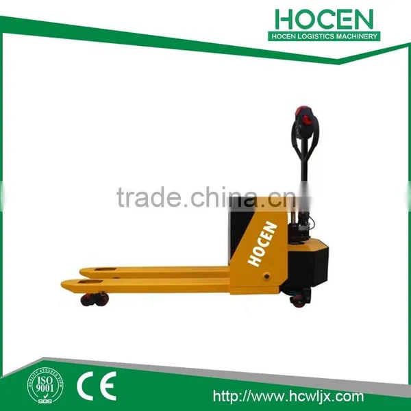 Small Semi-Powered Pallet Truck For Goods Loading photo-6