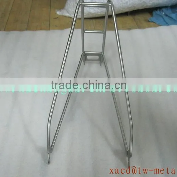 Ultra Light Weight Titanium Bicycle Rear Panier Rack With Handing Brush Finished Capacity 25kg Minimalist Design Rear Rack photo-5