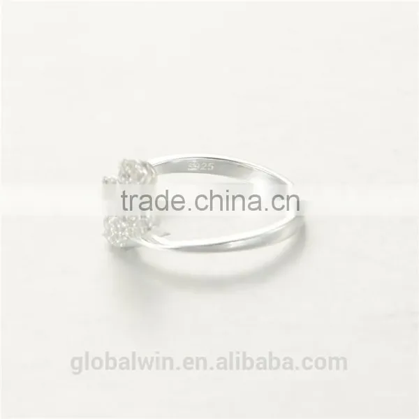 Wholesale Men Gay Ring Design With Clear CZ Diamend Clover photo-3