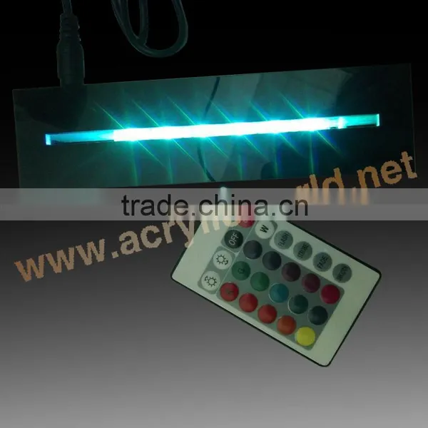 RGB LED Lighted Sign Base Acrylic RGB LED LOGO Sign / Base LED Edge Lit Sign Base photo-5