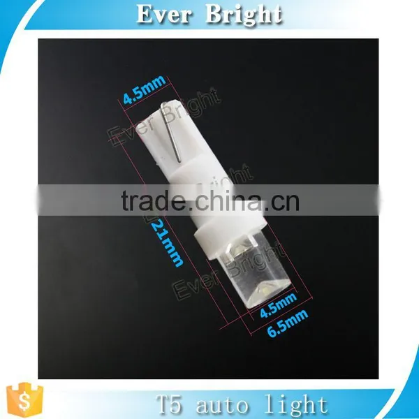 T5 1LED Automotive Car Lights Bulb Dashboards Gauge Indicator Bulbs Ignition Lights For All T5 Wedge Type