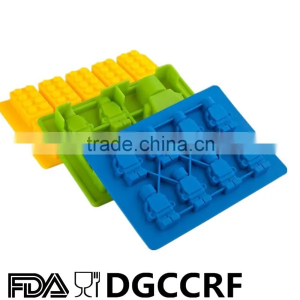 BPA Free Lego, Lego Building Bricks and Figures Silly Candy Molds Ice Cream Tools & Silicone Ice Cube Trays photo-2