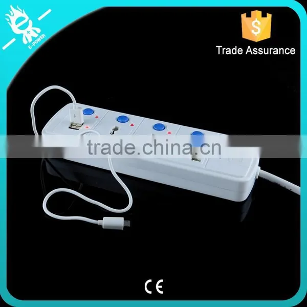 3 Way Universal Type Power Strip With Light Switch photo-6