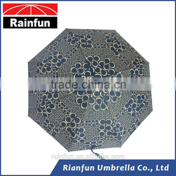 Wholesale UV Protection Manual Rain 3 Folding Umbrella With Case photo-4