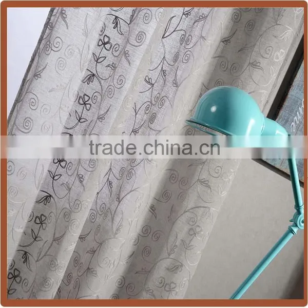 Polycotton Embroidery Joint Fabric Curtain /living Room Curtain photo-2