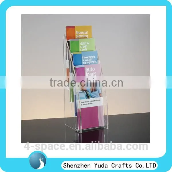 Best Selling Clear Acrylic Multistep Custom Restaurant Holder for Advertising Brochure photo-4