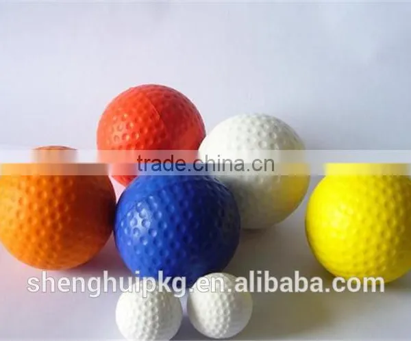 Customized Golf Ball Stress Reliever/Pu Foam Golf Ball/Golf Anti Foam Squeeze Ball