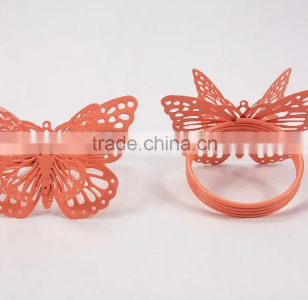 2016 New Butterfly Paper Wedding Party Napkin Ring Serviette Table Decor photo-4