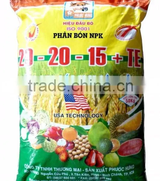 (20 - 20 - 15 + TE): Specialized NPK Compound Fertilizer For All Crops