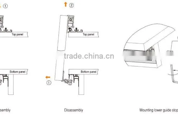 Hot Sale Wardrobe Sliding Door Mechanism With Soft Close photo-4