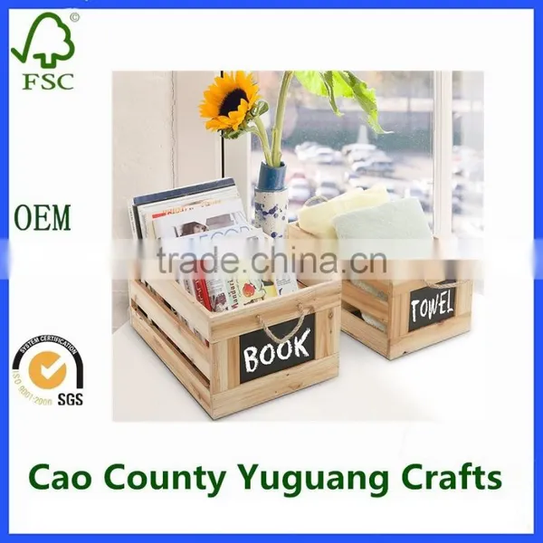 Wooden Chalkboard Crates Wooden Shipping Crates for Sale photo-4