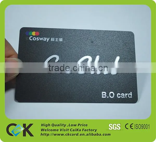 Custom Frosted Surface Silver Foil Stamping VIP Card photo-2