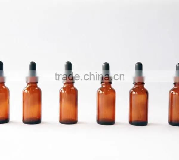1/2oz,1oz,2oz,4oz,8oz,16oz Amber Glass Bottles Boston Round With Pump photo-4