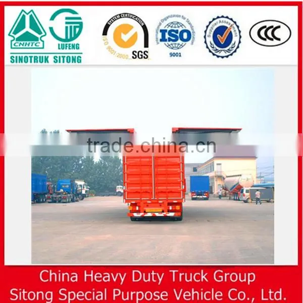 50ton 60ton 3 Axles Steel Van Semi Trailer/Box Container Semi Trailer photo-2