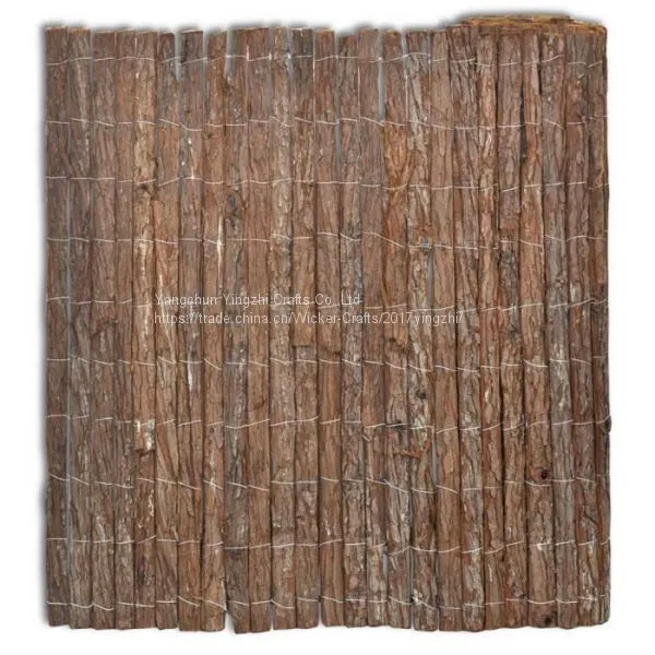 Cheap Rural Style Single/double Faced Tree Bark Screening Roll Fence photo-4