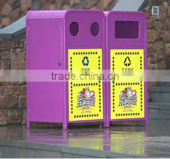 Arlau Outdoor Metal Garbage Container photo-4