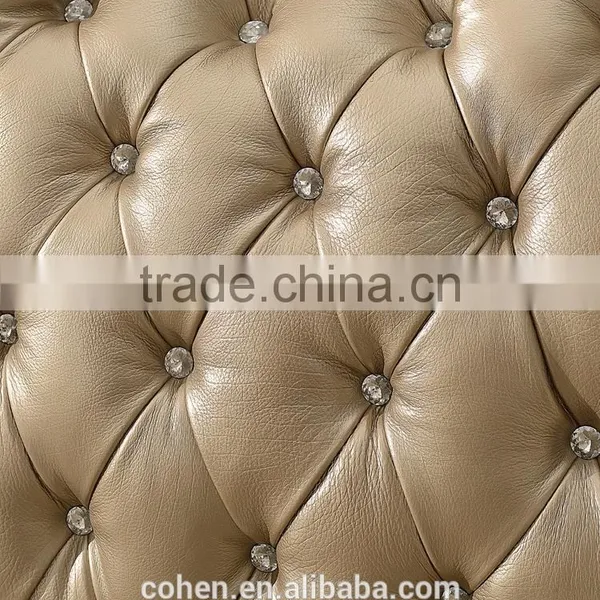 SF017 Master King Size Cow Leather Sofa With Stainless Steel Legs photo-3