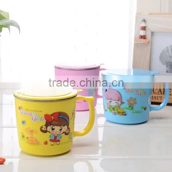Double Wall PP+Stainless Steel Vacuum Cup for Kids photo-5