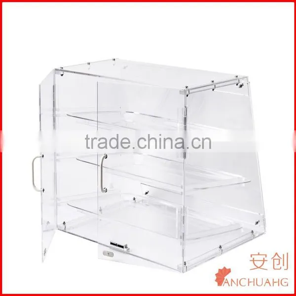 3 Tires Acrylic Doughnut Display Case Bakery Display Cabinet photo-5