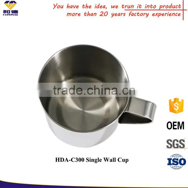 OEM Classical Design 300 ML Stainless Steel Mug Cup With Round Rim photo-4