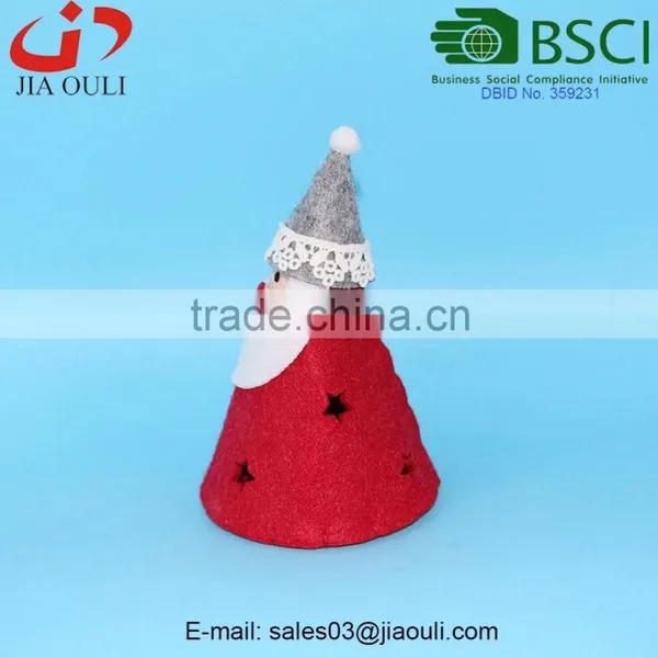 New Design Christmas Decoration With LED Non-woven Fabric Santa Claus Doll photo-2