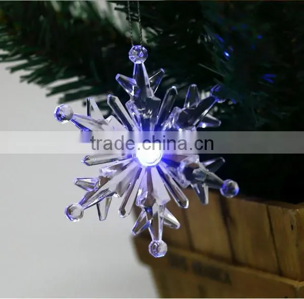 Acrylic Crystal Snowflake Pendant With Snowflake Ornament photo-2