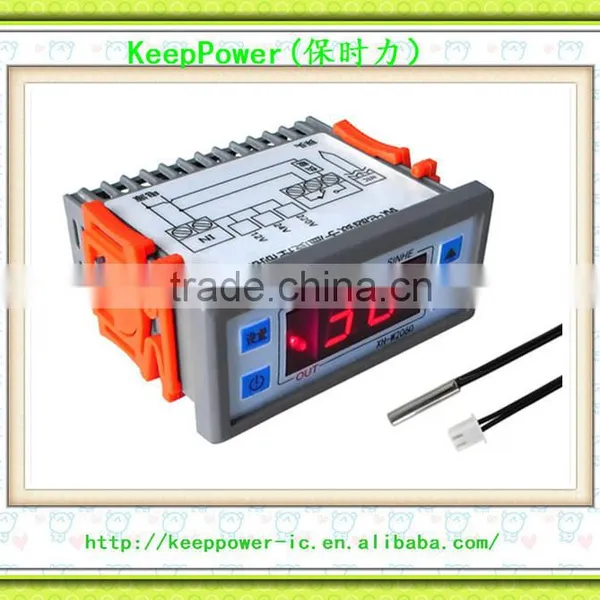XH-W2060 Embedded Digital Thermostat Cabinet Cold Cabinet Cold Storage Thermostat Temperature Controller Temperature Control