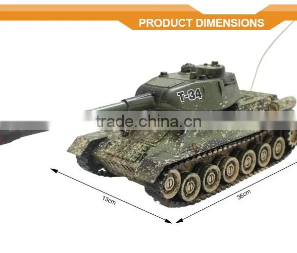 New Design Hot Fashion 27M T-34 RUSSIA Metal RC Tank Military Toys for Sale photo-5