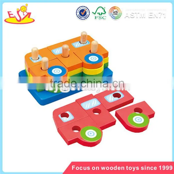 Wholesale Diy Creative Baby Wooden Dog Shape Puzzle Toy Funny Wooden Dog Shape Puzzle Toy W13D032 photo-2