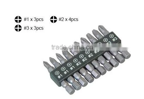 2017 Yute 10PCS 50mm Phillips Screwdriver Bits Set photo-2