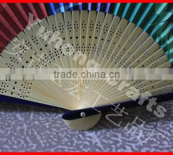 Best Selling Bamboo Paper Fan With Two Sides Printing photo-4
