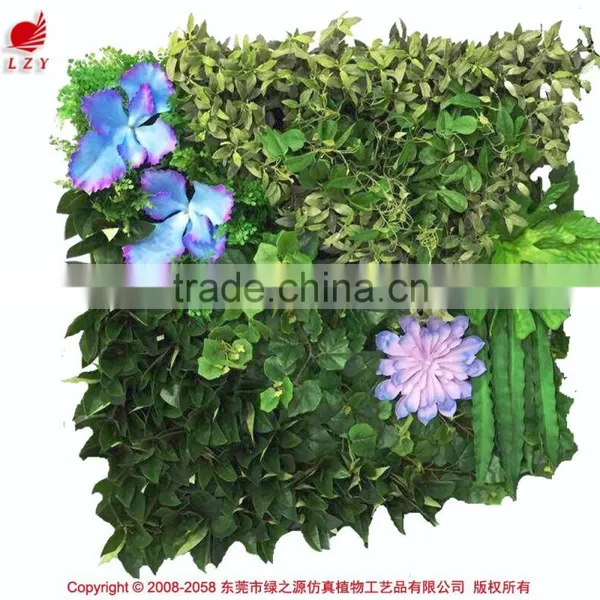 OEM High Quality Fake Vertical Garden UV Treated Artificial Green Plant Wall photo-3