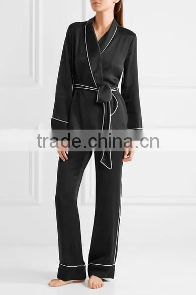 Cheap Family Wholesale Fleece Pajama Set for Adult Women Fashion Long Sleeve Sleepwear Pyjams photo-3