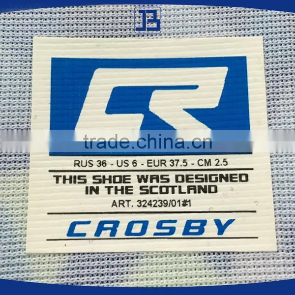 Jiabao Custom White All Size Printed Shoe Label photo-4