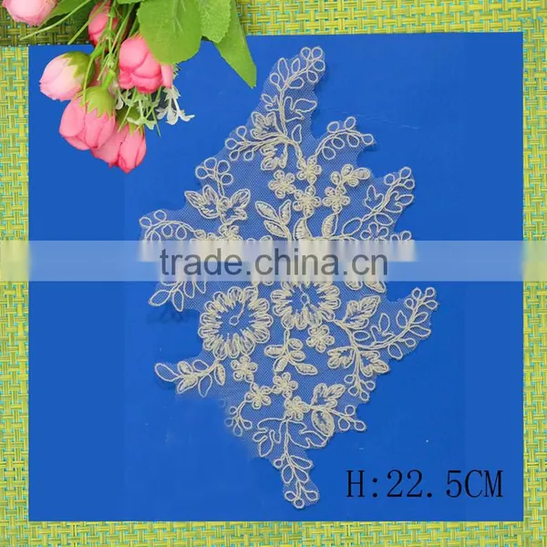 Embellished With Cording Appliques Appliques for Bridal Wedding Dresses