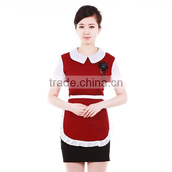 F01U Waitress Clothing for Hotel and Restaurant Uniform