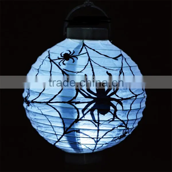 Halloween Party Supplies Handmade Paper Pumpkin Paper Lantern Holiday Decorative Hanging Lamp Halloween Lamp photo-5