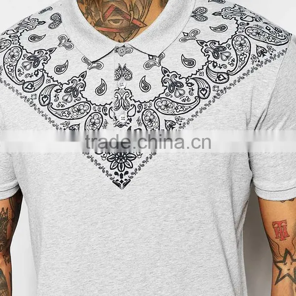 Custom Jersey Polo Bandana Print Polo Shirt PS0119A photo-3