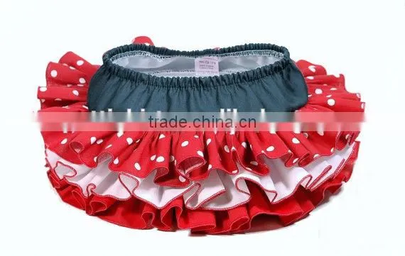 Baby Girl Summer Dress Whole Round Triple Ruffles Bloomer Skirt Baby Wear Clothes photo-5