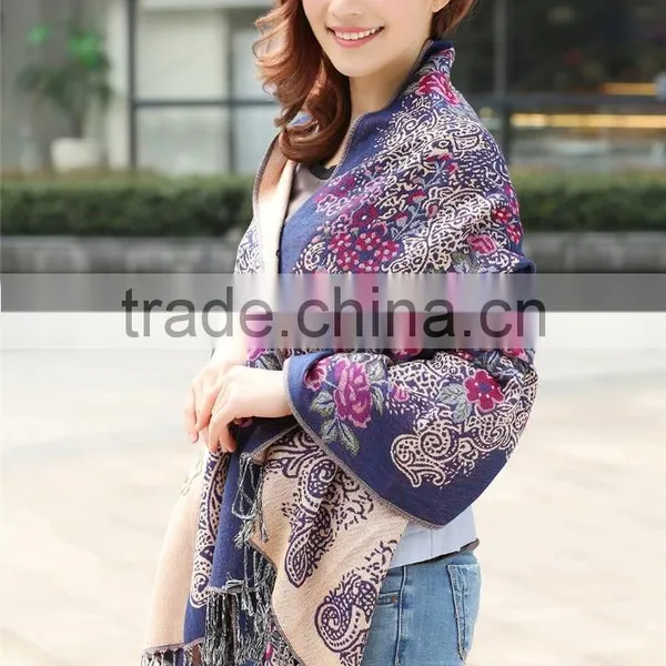 Hot Sale Women Cheap Promotional Scarves , Mix-color Shawl Scarves From China Factory photo-3