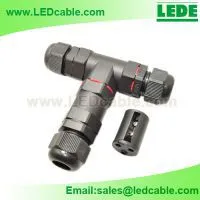 IP68 Waterproof Electrical Circular Cable Butt Splice T Connector