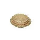 Rattan Oval Bread Basket in Beige For Storage