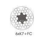 6 x 7 Compacted Strand Wire Rope Galvanized / Vinyl Coated Wire Rope