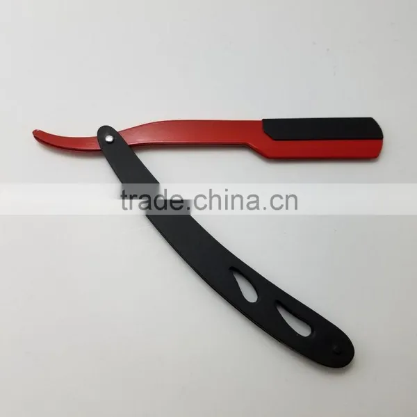 Professional Men's Shaving Razor Red Blade Black Handle photo-2