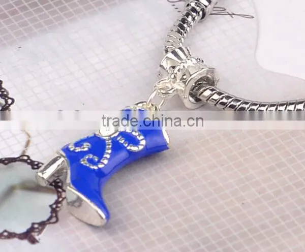 Enamel High Heel Shoes Pendant Bead Hanging Dangle Charm photo-5
